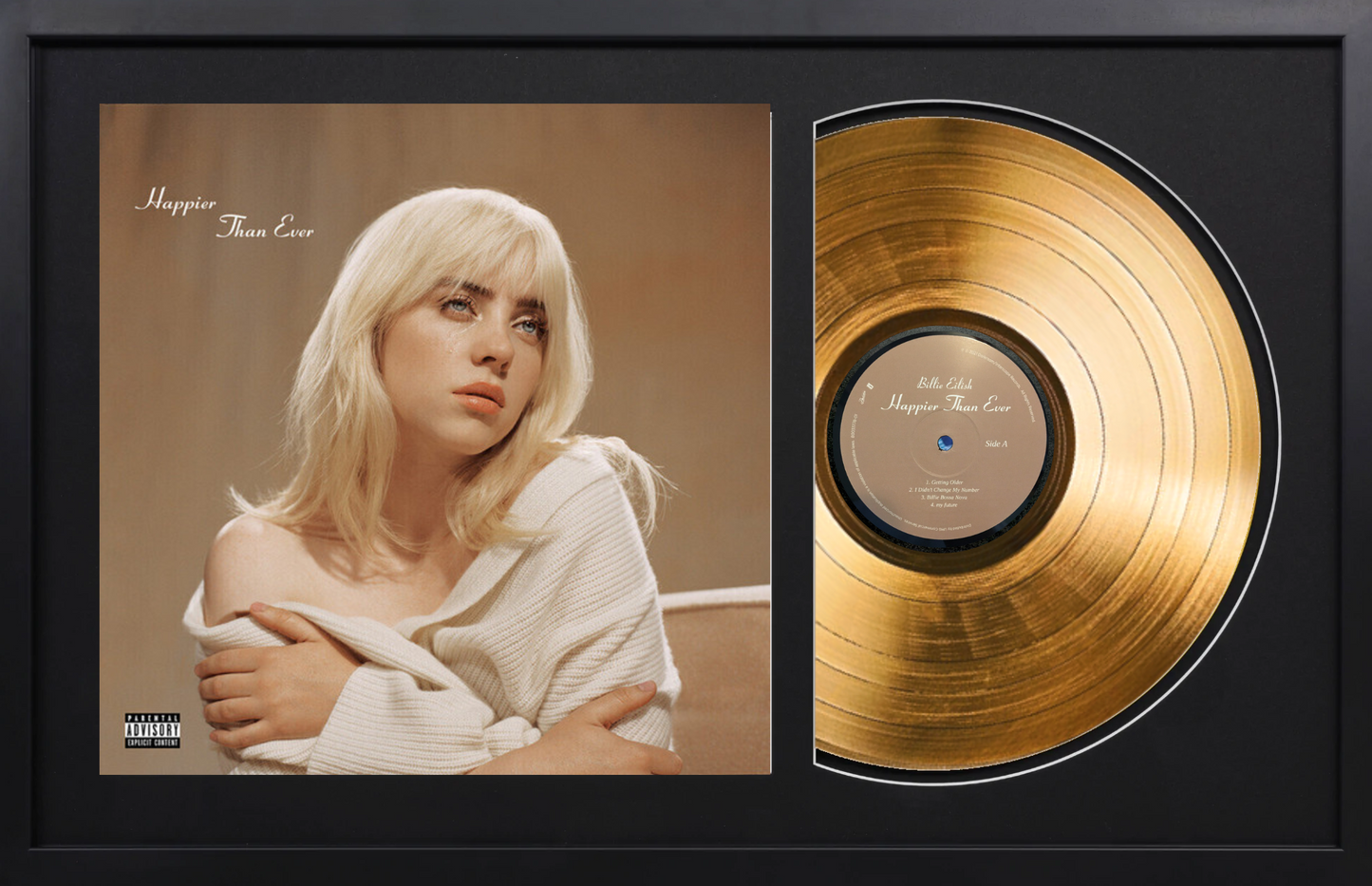 Billie Eilish - Happier Than Ever - 24K Gold Plated Vinyl