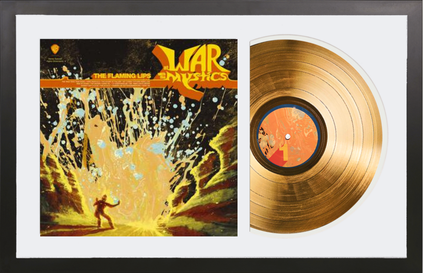 The Flaming Lips - At War With The Mystics - 14K Gold Framed Album