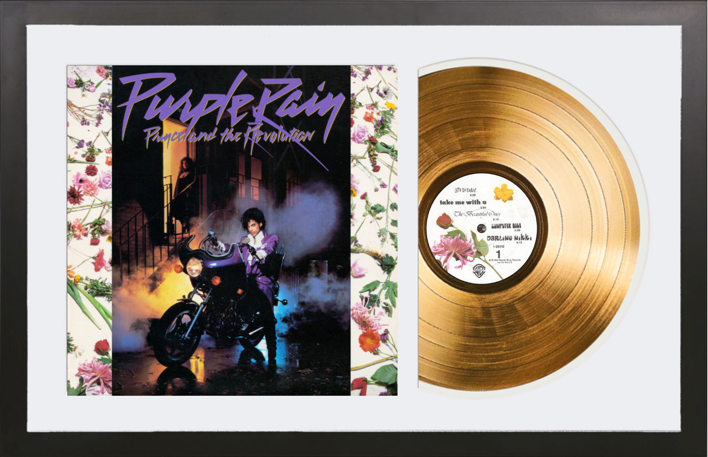 Prince and the Revolution - Purple Rain - 24K Gold Framed Album