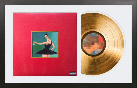 Kanye West - My Beautiful Dark Twisted Fantasy - 14K Gold Framed Album
