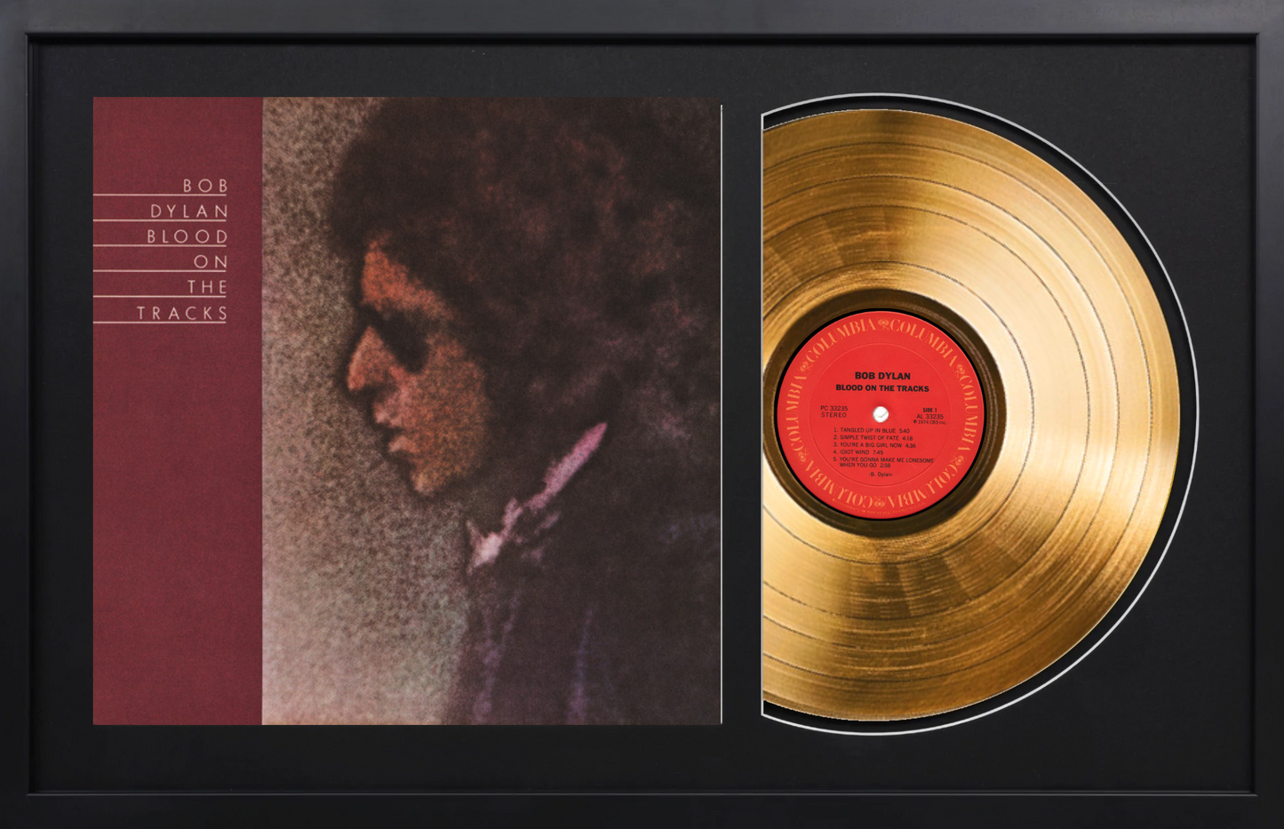 Bob Dylan - Blood On The Tracks - 24K Gold Plated Vinyl