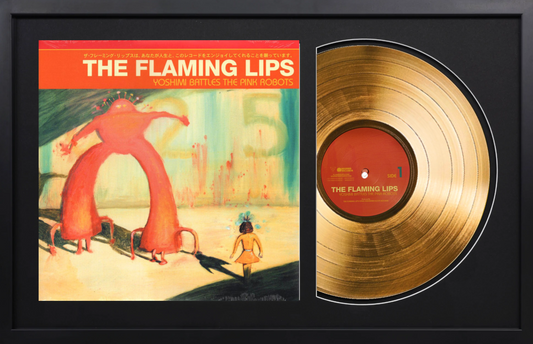 The Flaming Lips - Yoshimi Battles the Pink Robots - 24K Gold Framed Album - Limited Edition Vinyl