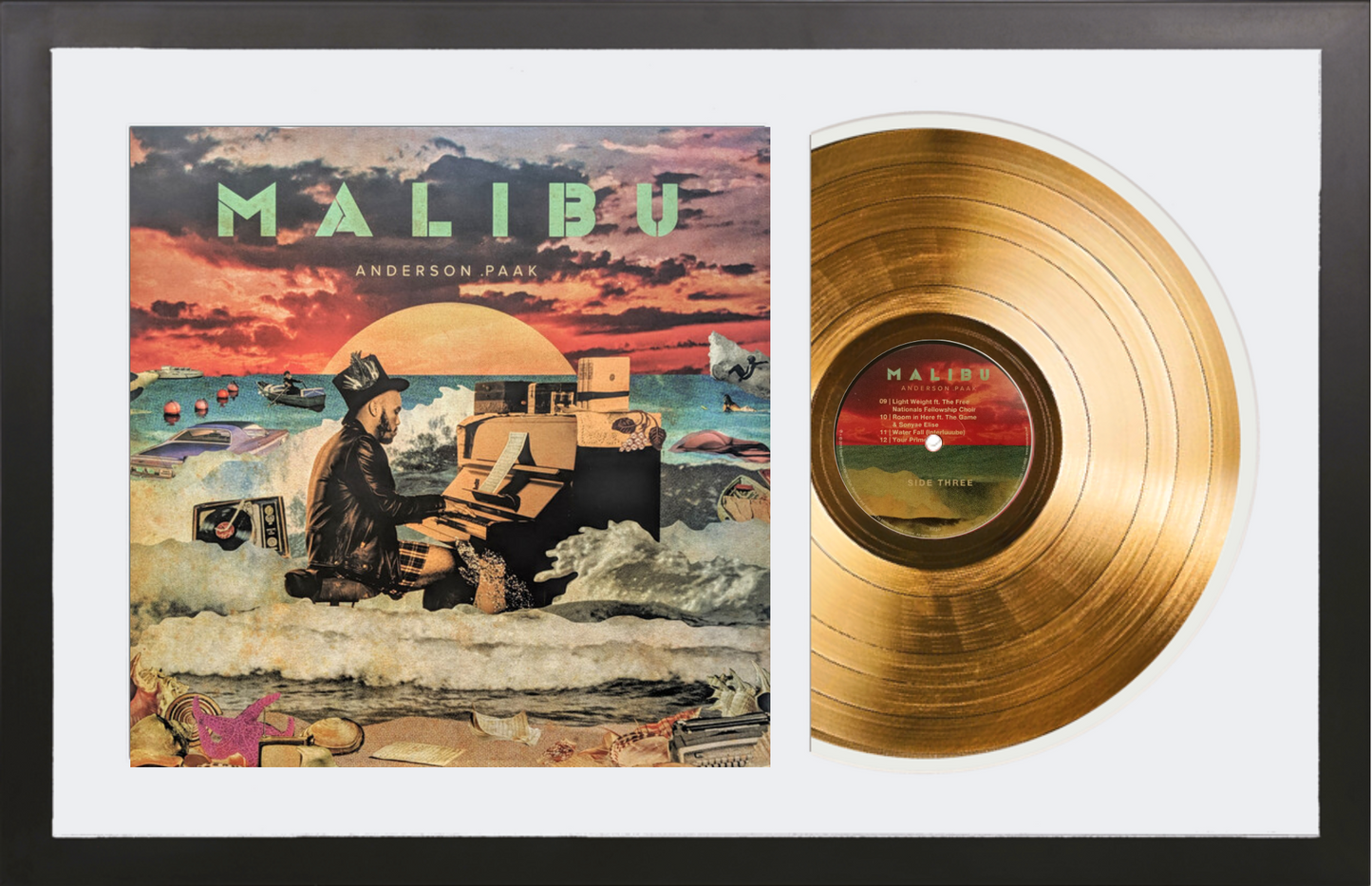 Anderson .Paak - Malibu - 14K Gold Framed Album