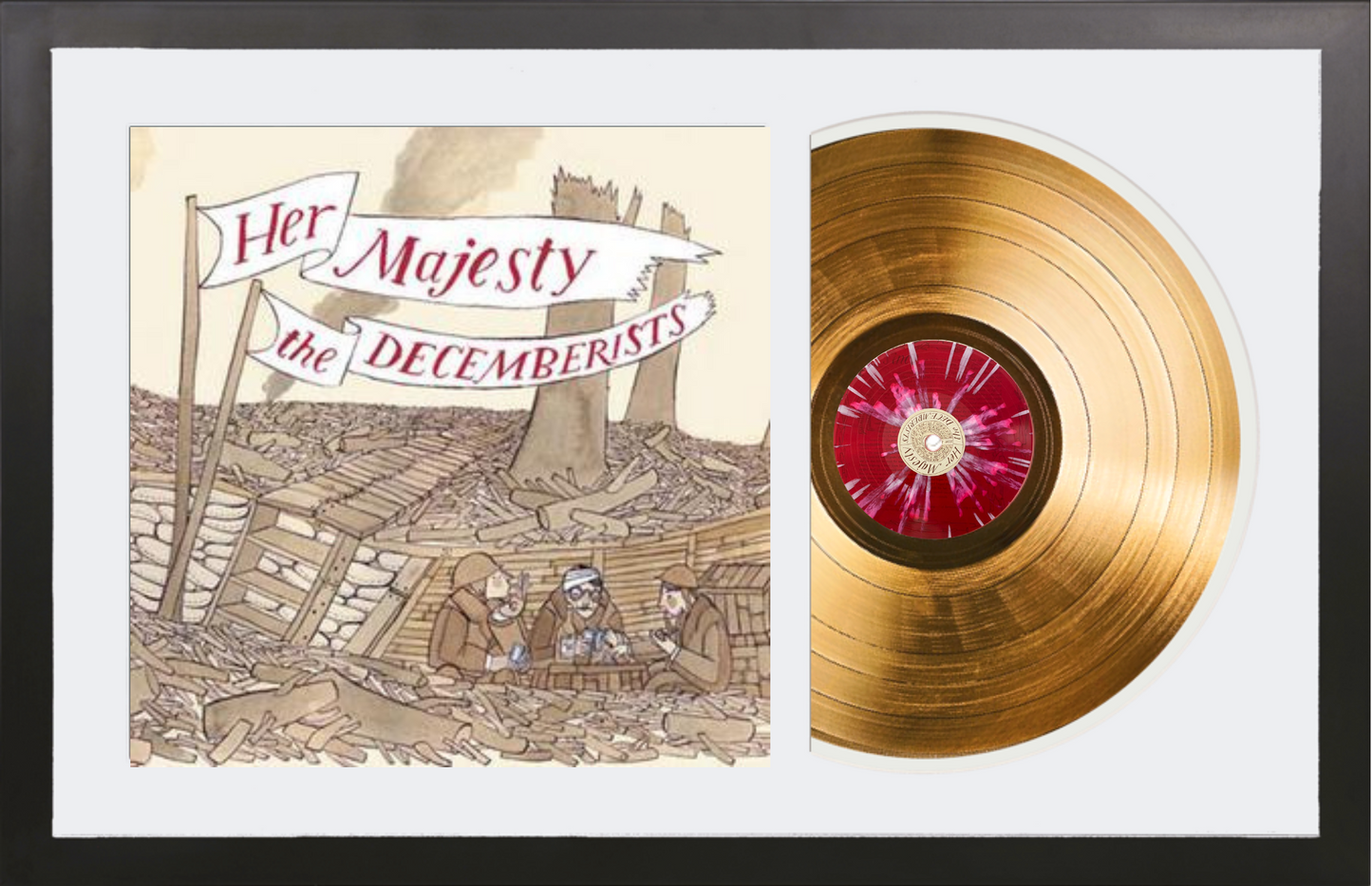 The Decemberists - Her Majesty the Decemberists - 14K Gold Framed Album