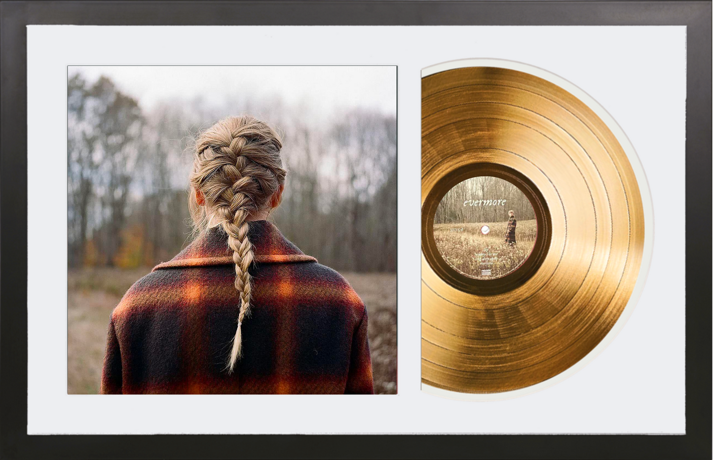 Taylor Swift - Evermore - 24K Gold Record - Limited Edition Album