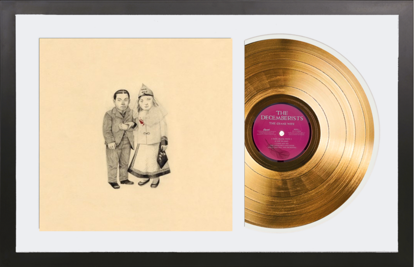 The Decemberists - The Crane Wife - 14K Gold Framed Album