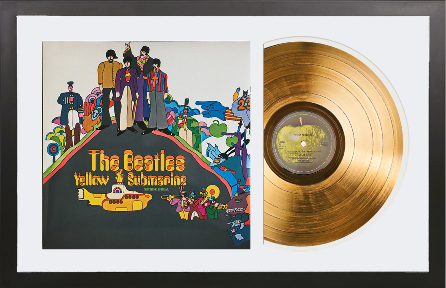 The Beatles - Yellow Submarine - 24K Gold Framed Album