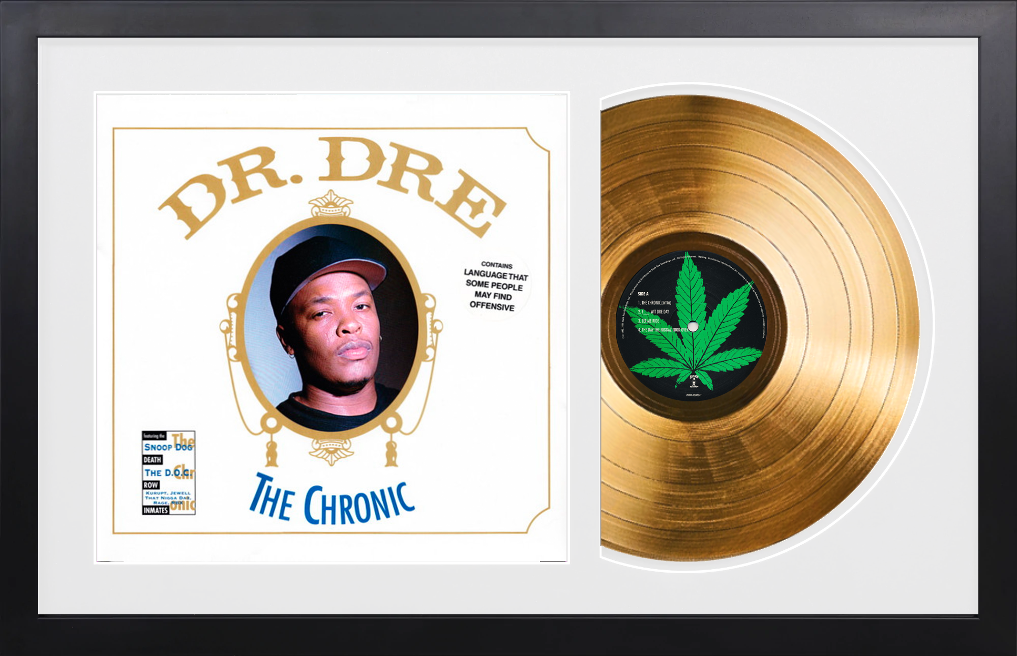 Dr. Dre - 2001 Gold LP Limited Signature Edition Custom Frame