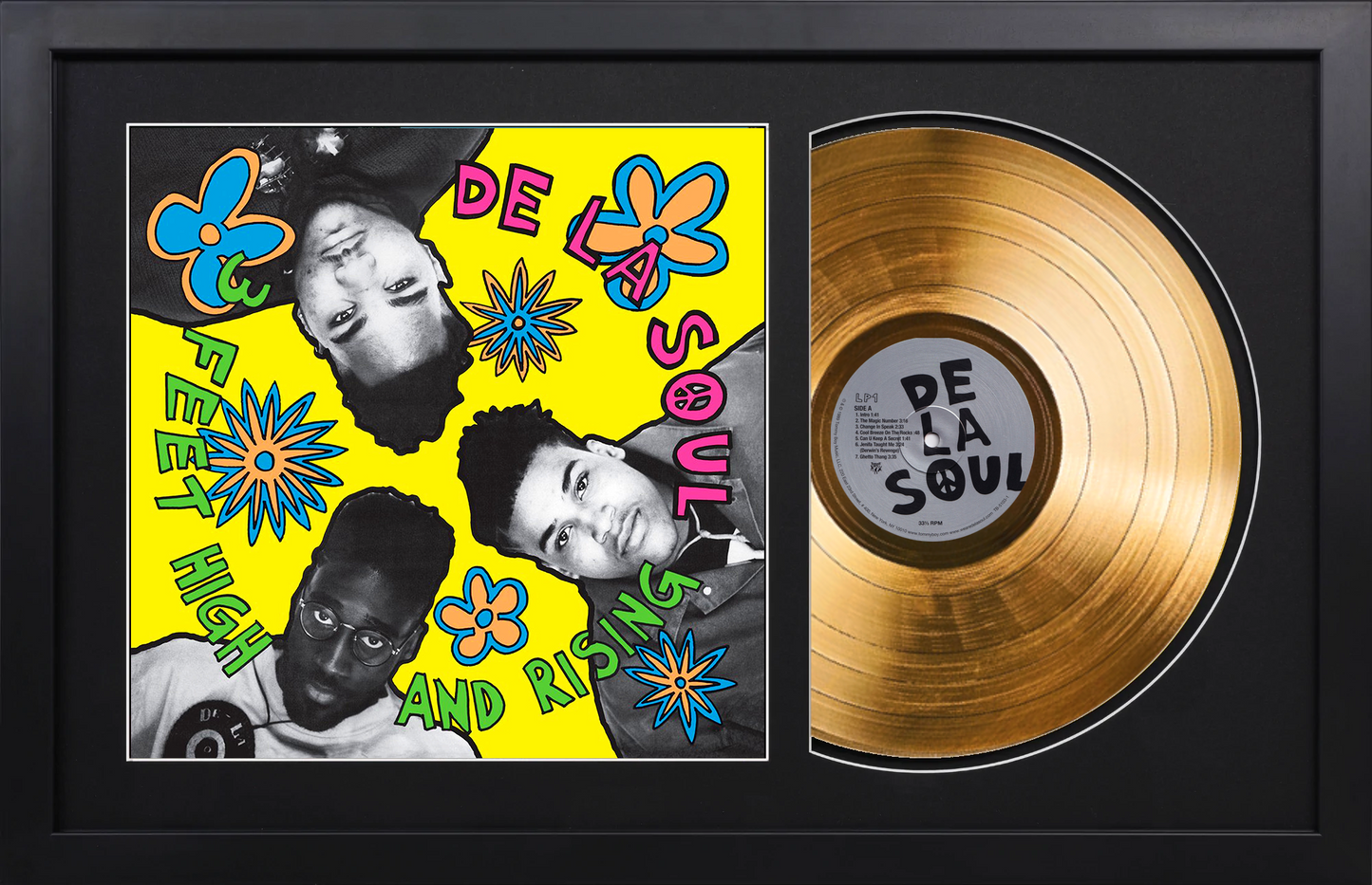 De La Soul - 3 Feet High & Rising - 14K Gold Plated, Limited Edition Album