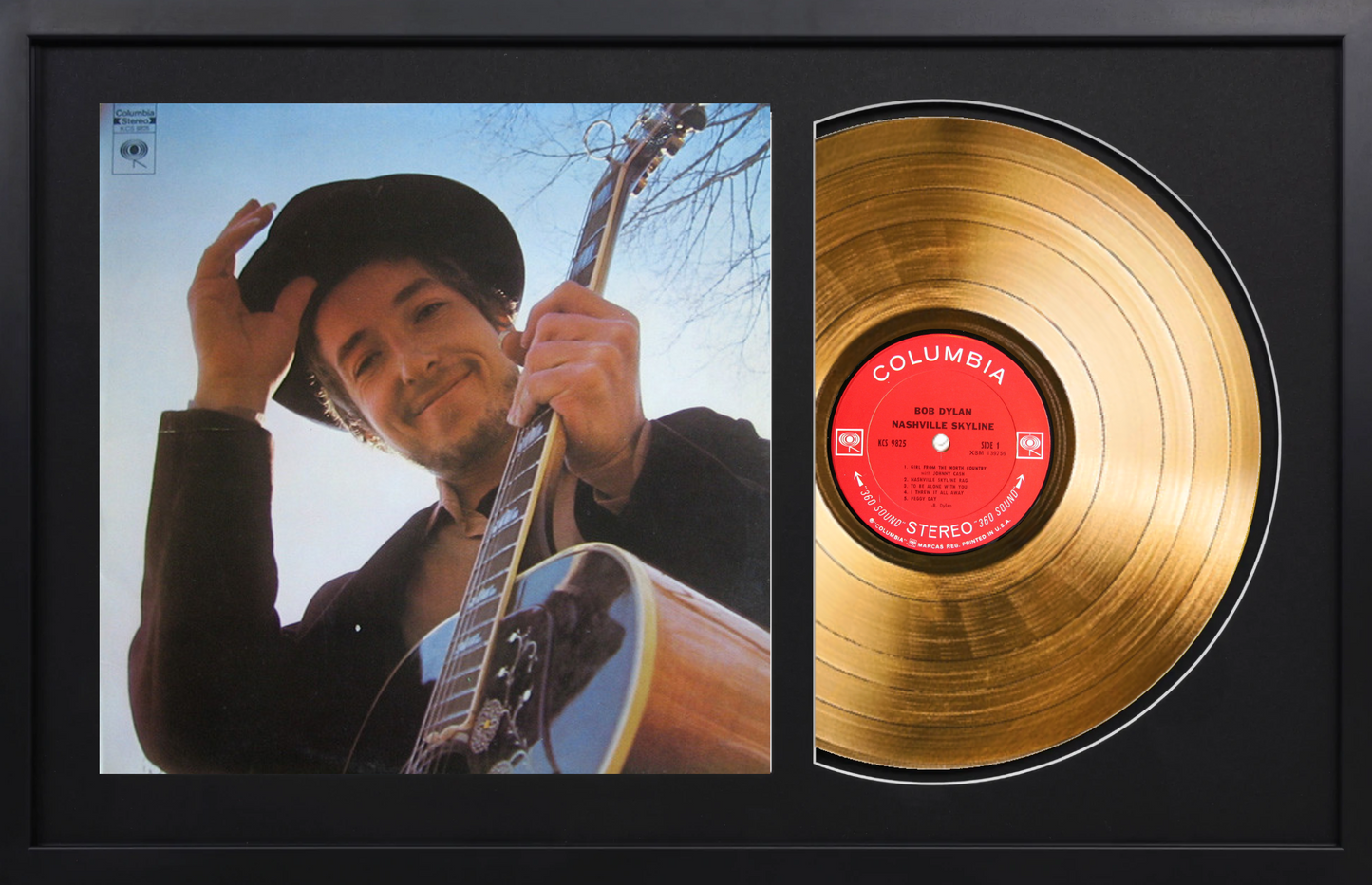 Nashville Skyline - 14K Gold Framed Album