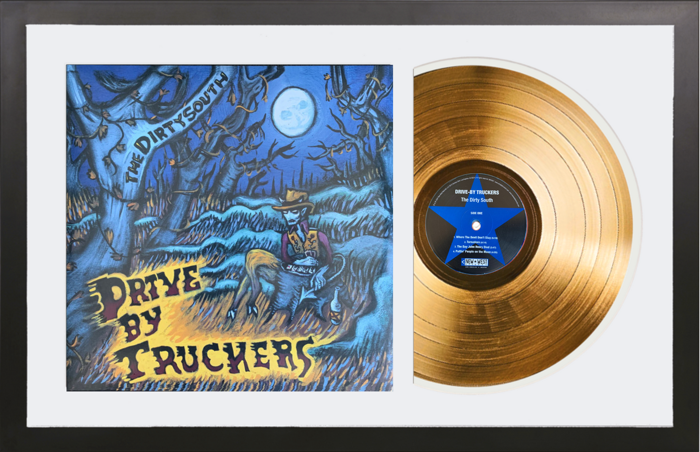 Drive-By Truckers - The Dirty South - 14K Gold Framed Album