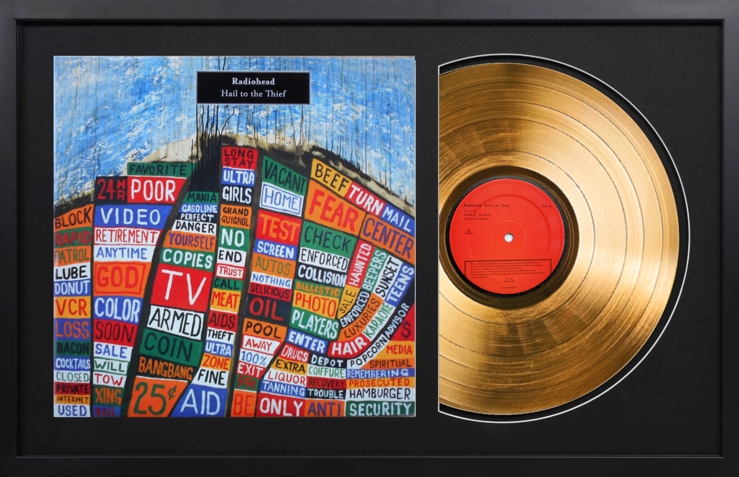 Radiohead - Hail to the Thief - 14K Gold Framed Album