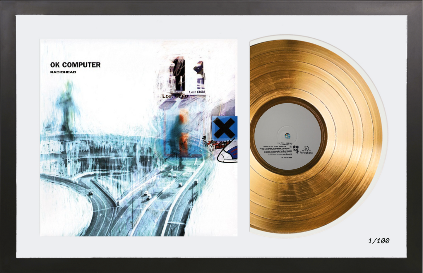 Radiohead - OK Computer - 14K Gold Framed Album