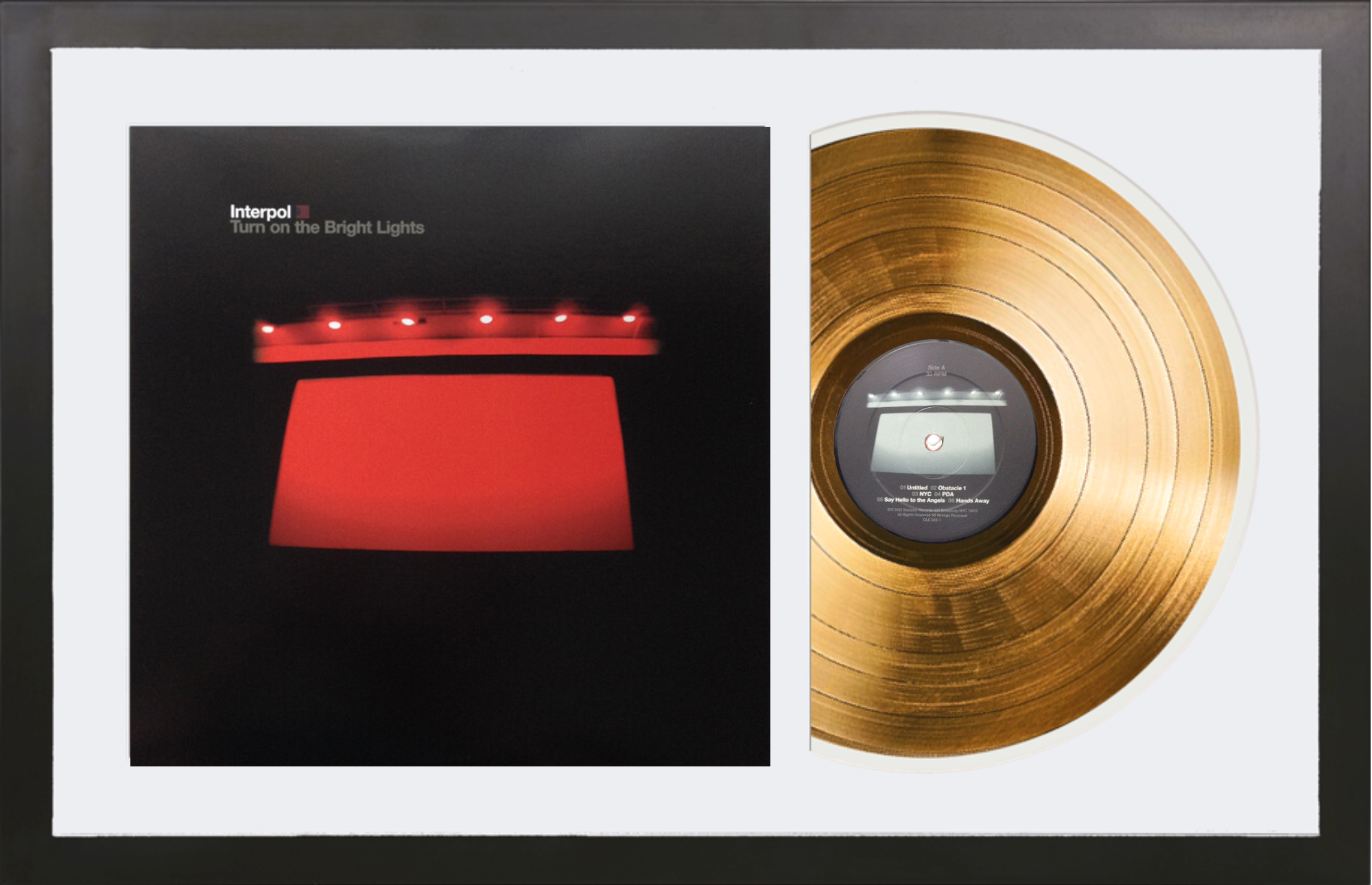 Tilbagekaldelse solo vinge Interpol - Turn on the Bright Lights - Limited Edition, 14K Gold Album –  Gold Records USA