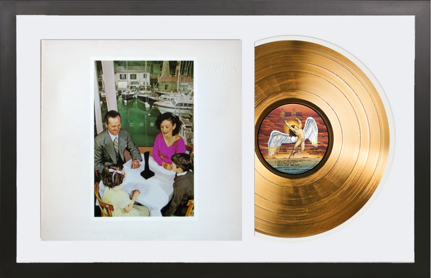 Led Zeppelin - Presence - 24K Gold Framed Album