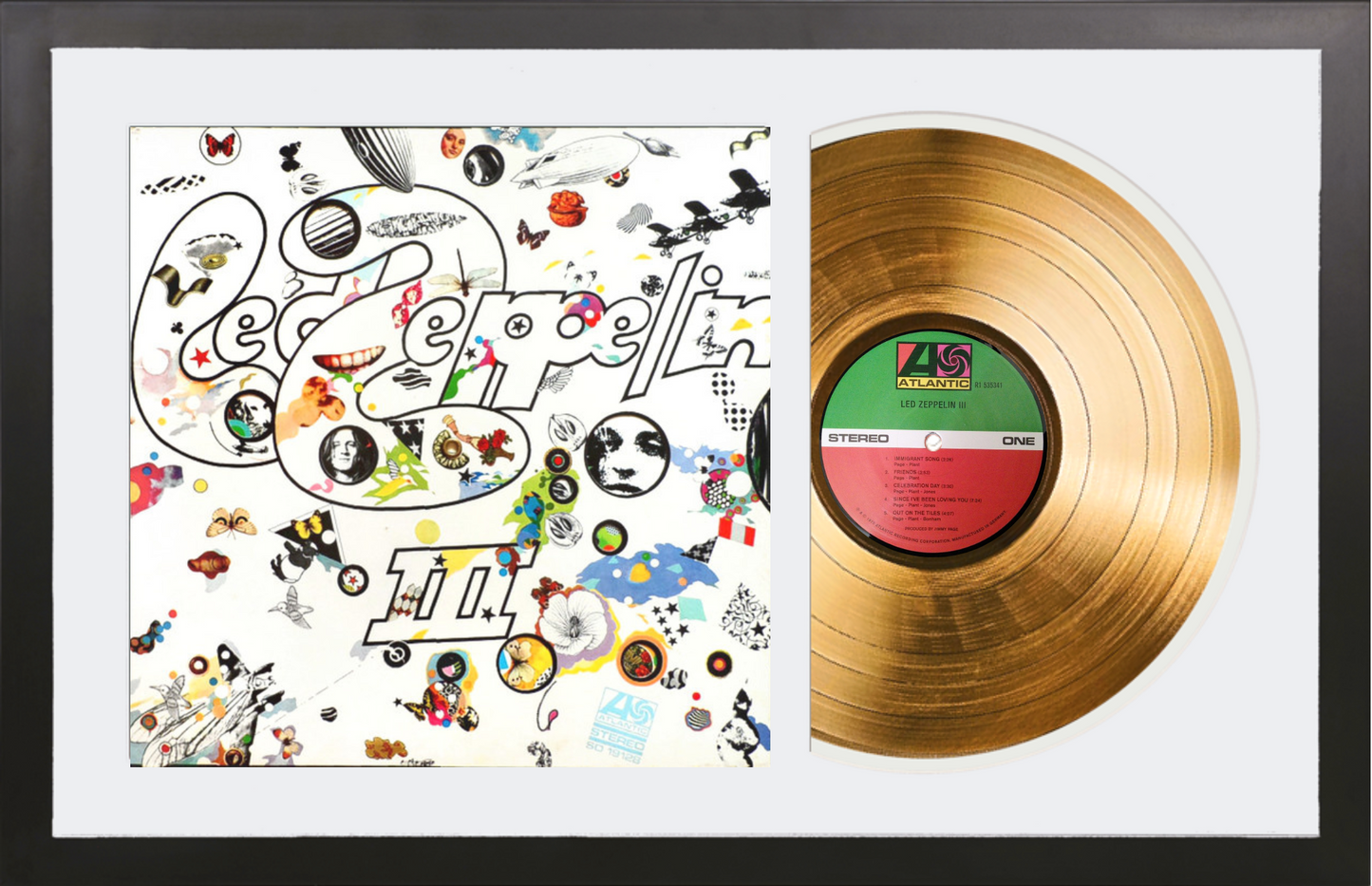 Led Zeppelin - Led Zeppelin III - 24K Gold Framed Album