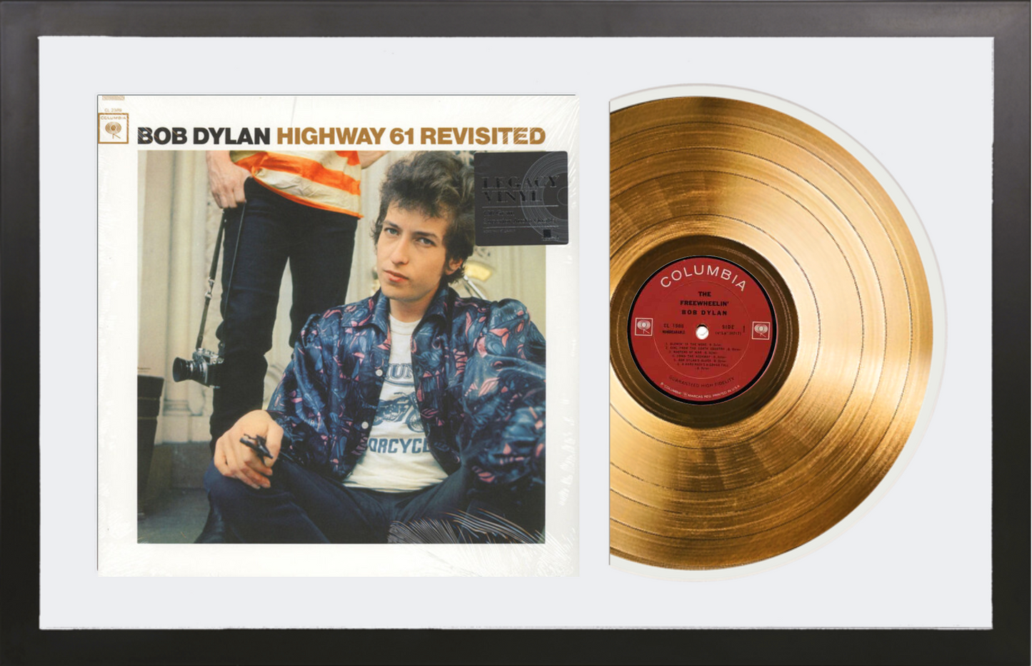 Bob Dylan - Highway 61 - 14K Gold Framed Album