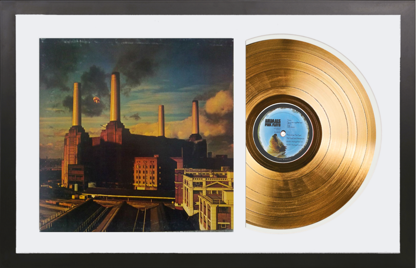 Pink Floyd - Animals - 14K Gold Framed Album