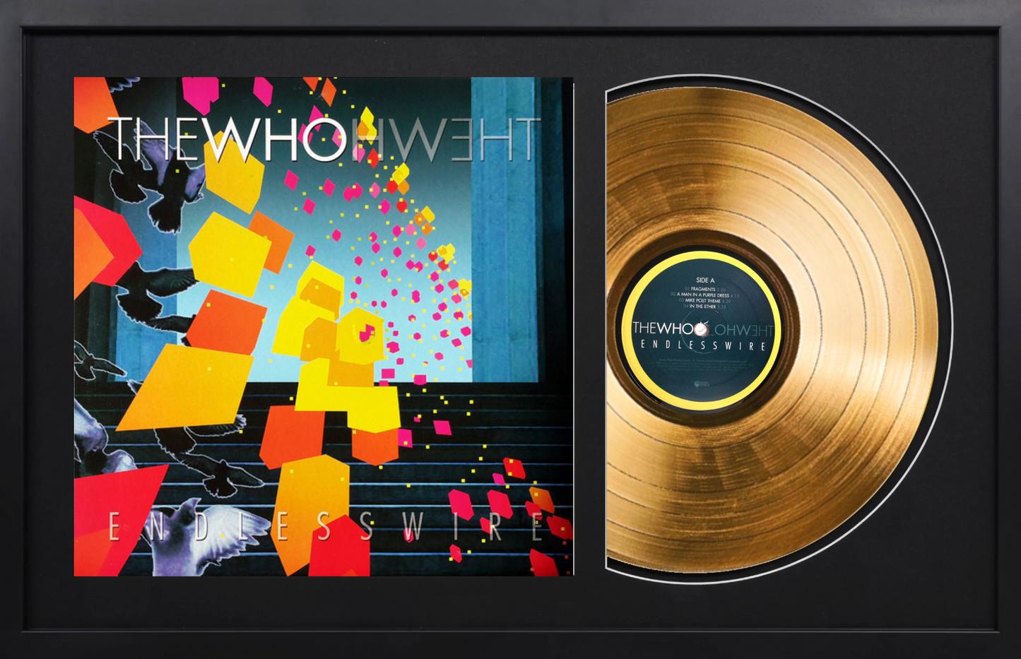 The Who - Endless Wire - 14K Gold Framed Album