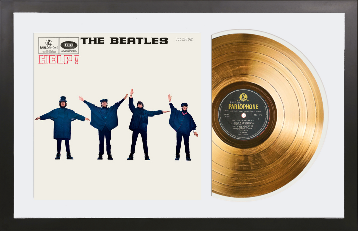 The Beatles - Help! - 24K Gold Framed Album