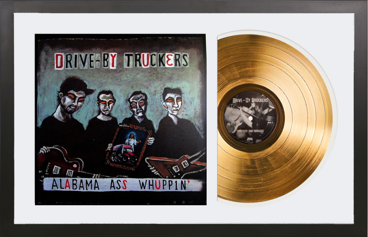 Drive-By Truckers - Alabama Ass Whuppin' - 14K Gold Framed Album
