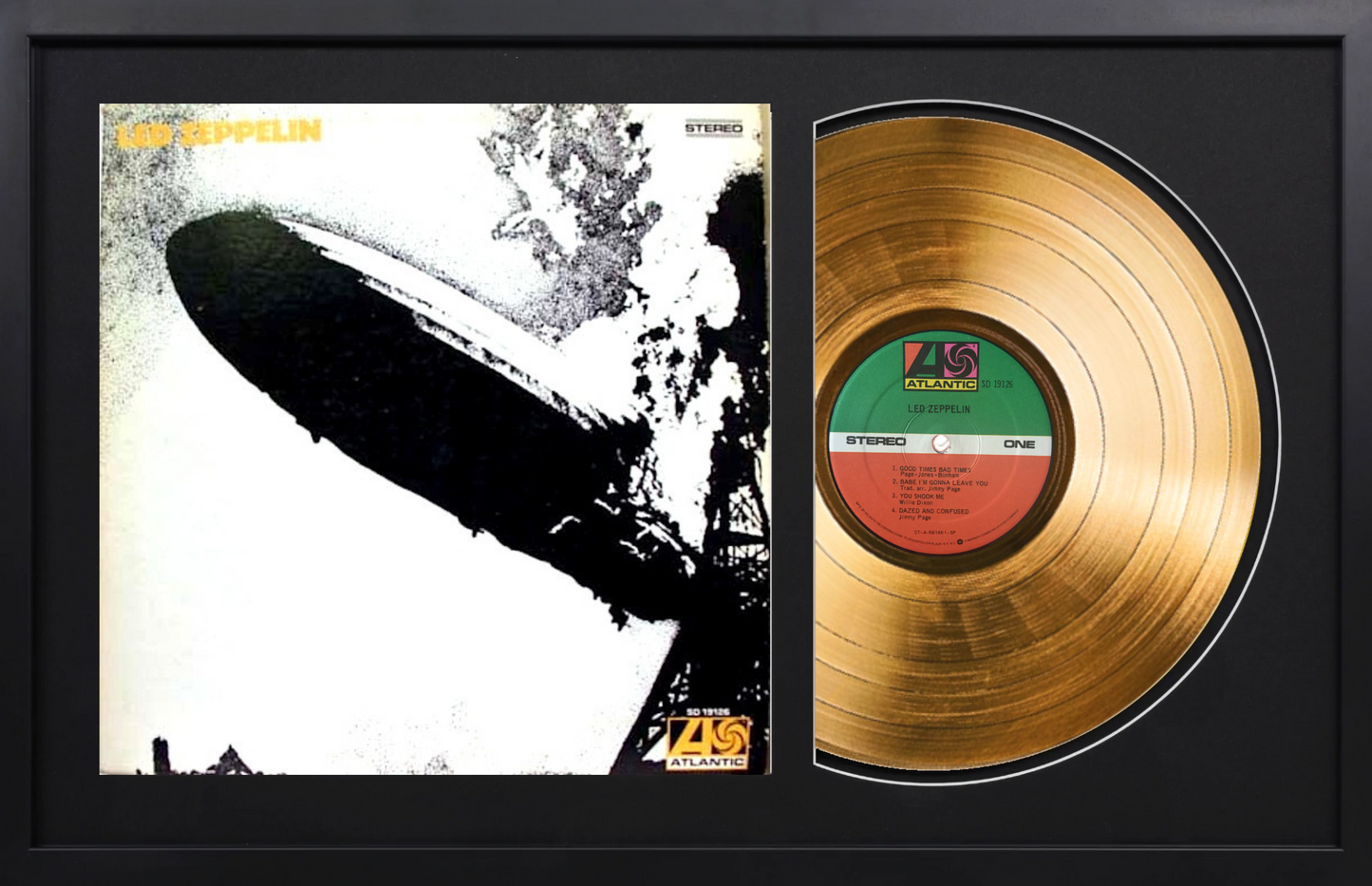 Led Zeppelin - Led Zeppelin I - 24K Gold Framed Album