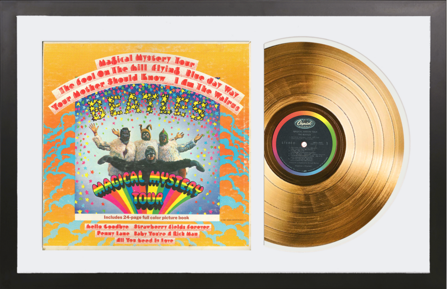 The Beatles - Magical Mystery Tour - 24K Gold Framed Album