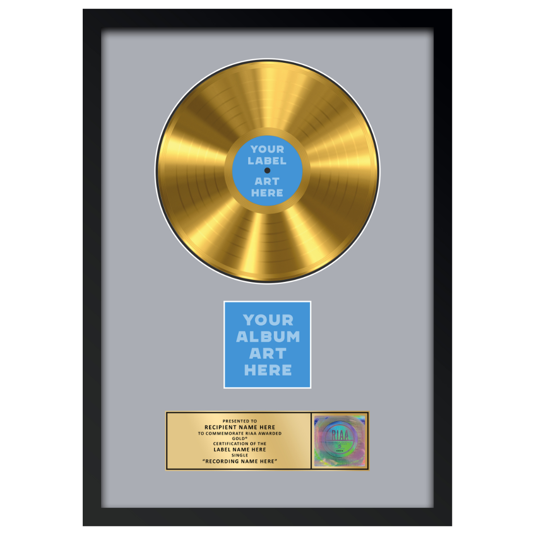 18"x26" RIAA Gold Award