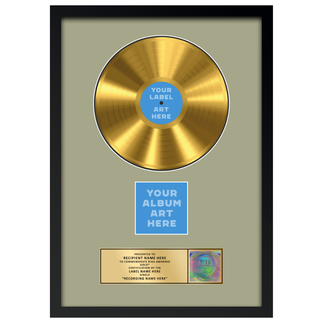 18"x26" RIAA Gold Award