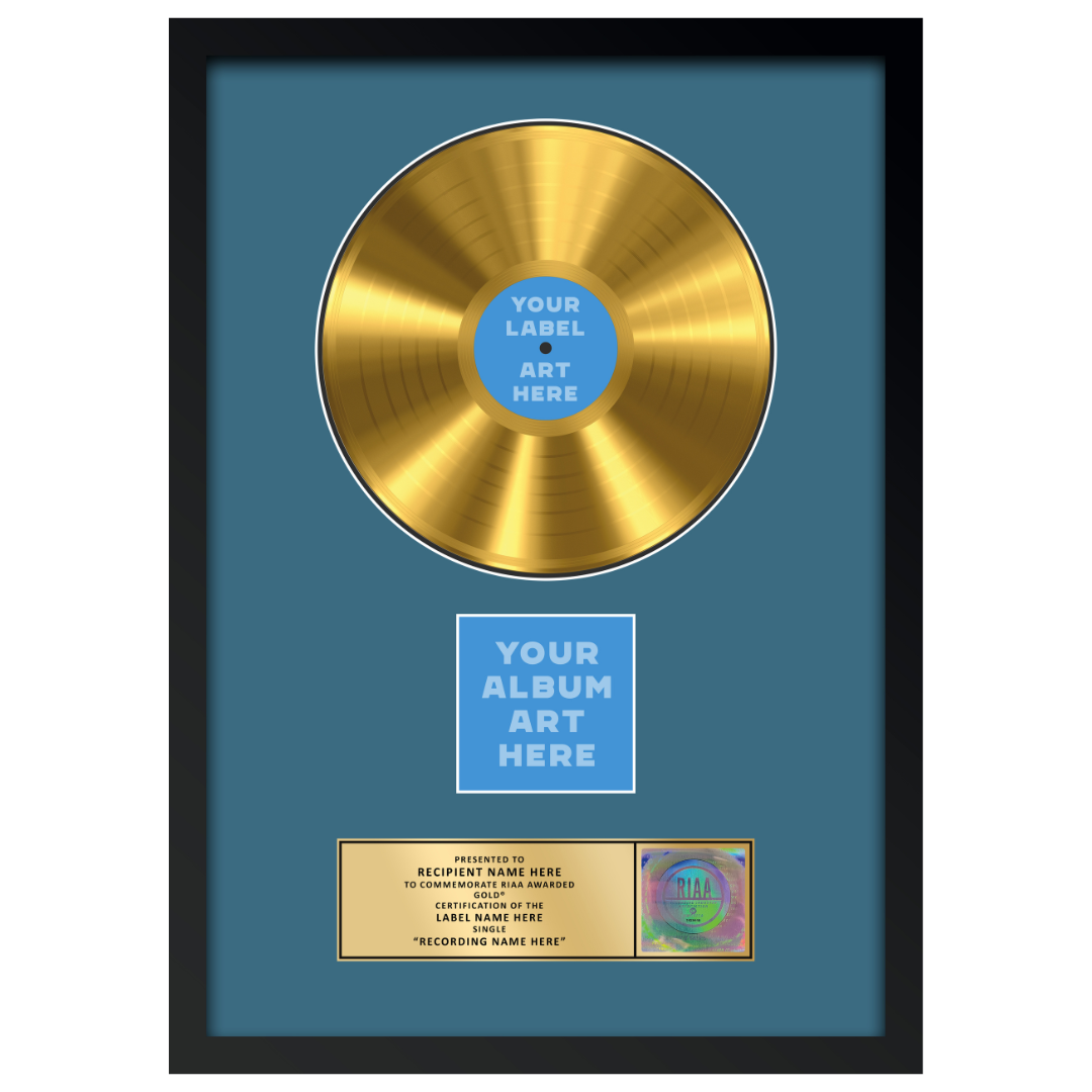 18"x26" RIAA Gold Award