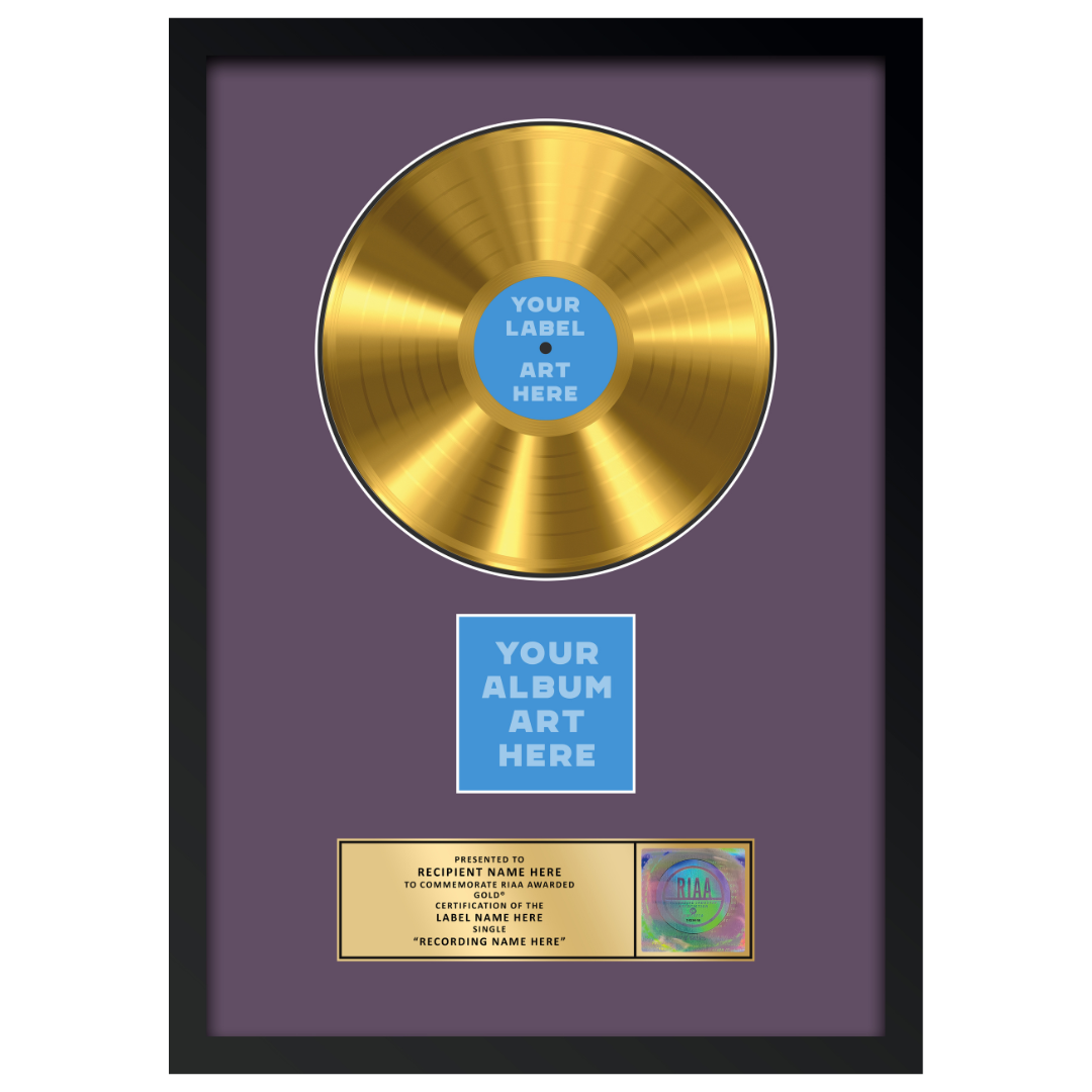 18"x26" RIAA Gold Award