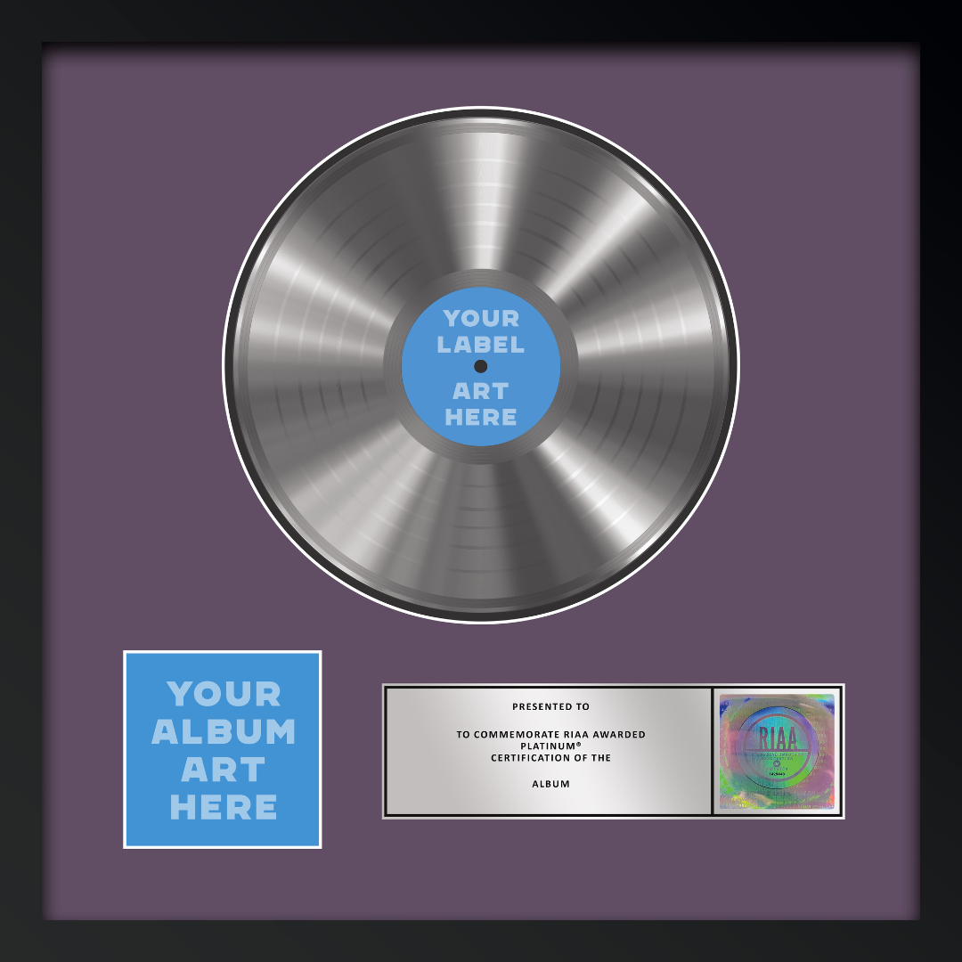 21"x21" RIAA Platinum Award