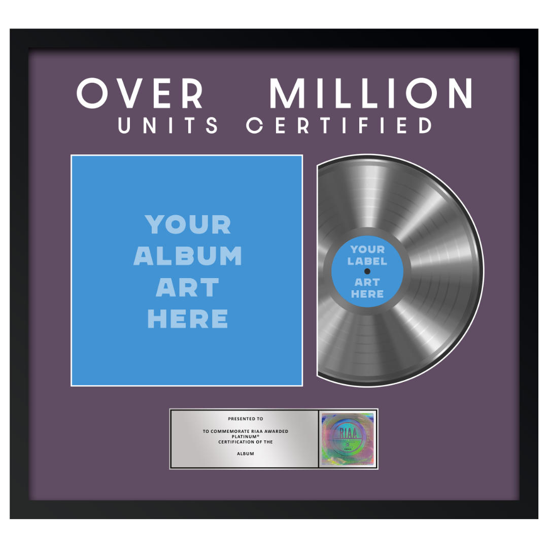 26"x24" RIAA Platinum Award