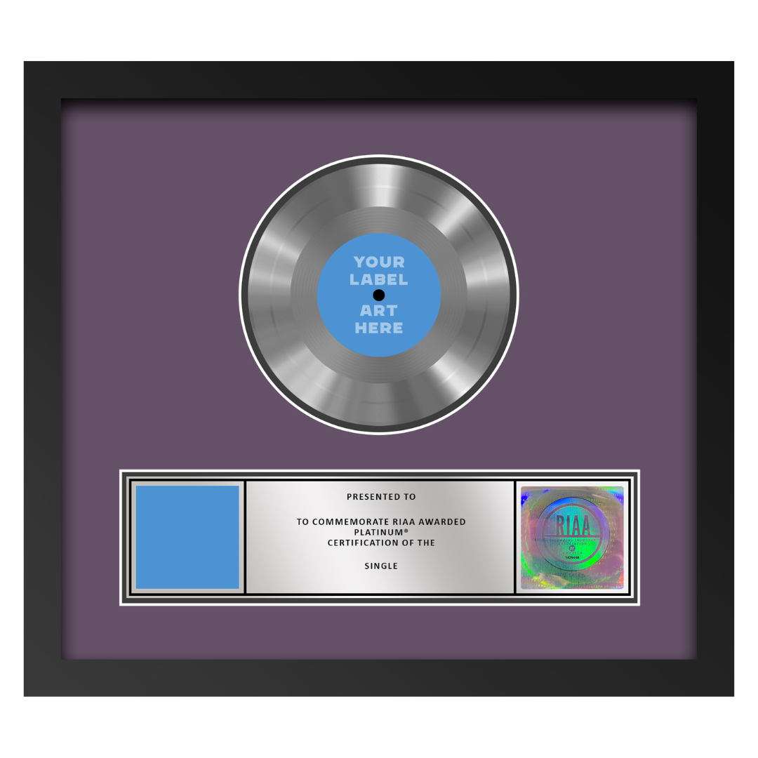 17"x15" RIAA Platinum Award