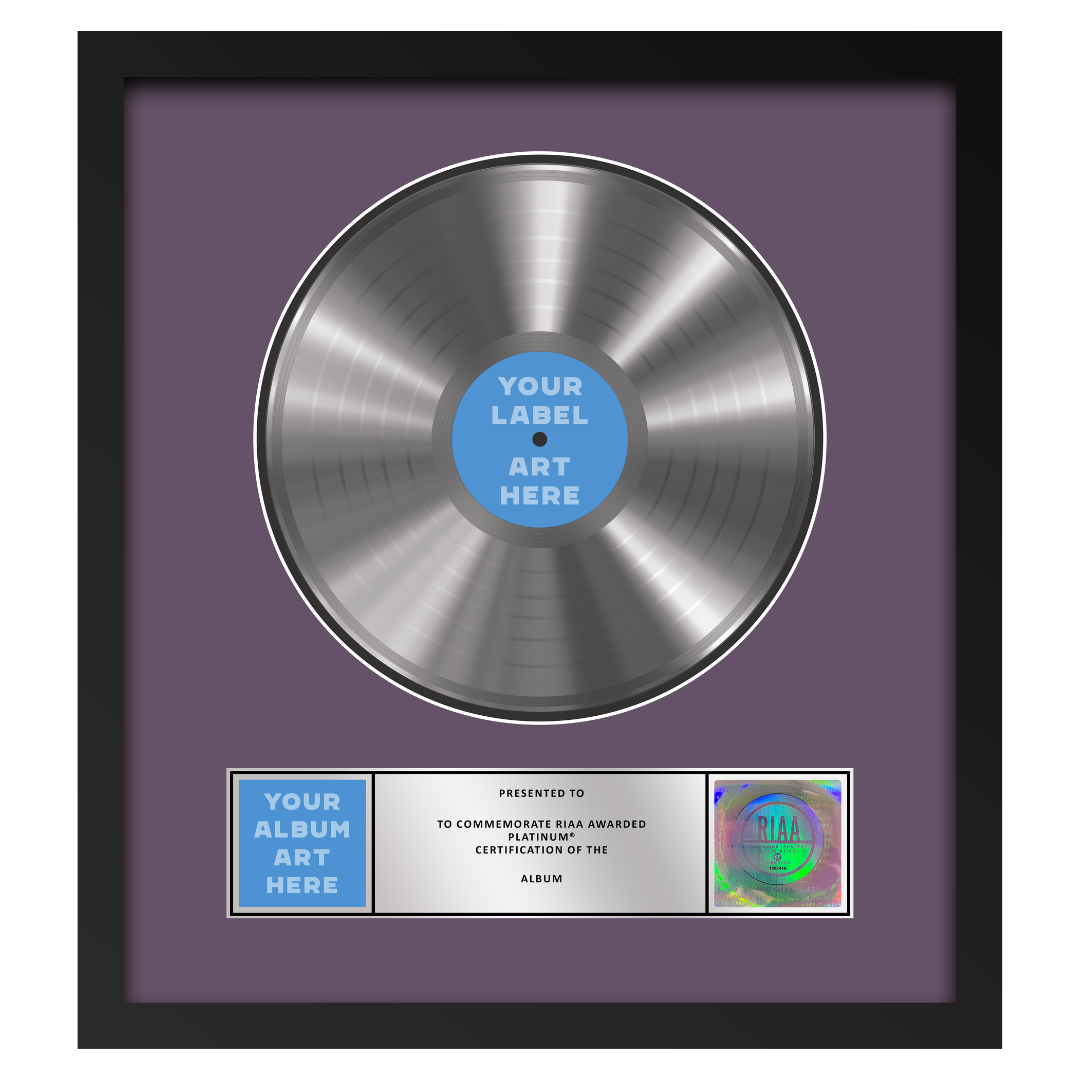 18"x20" RIAA Platinum Award