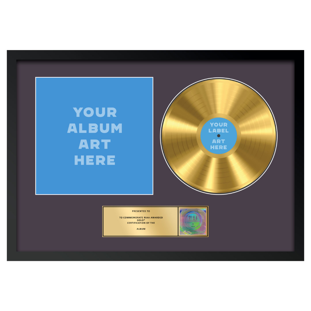 29"x20" RIAA Gold Award