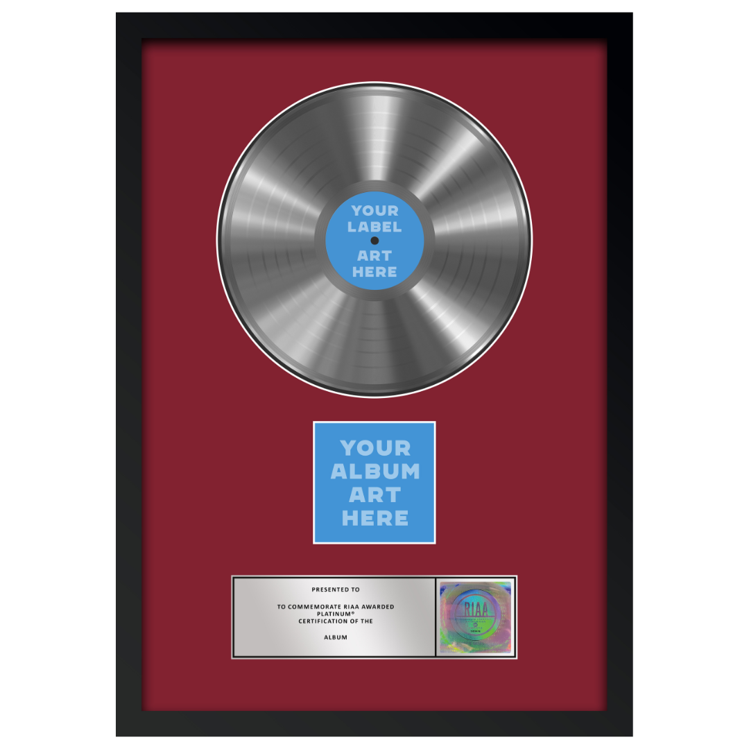 18"x26" RIAA Platinum Award