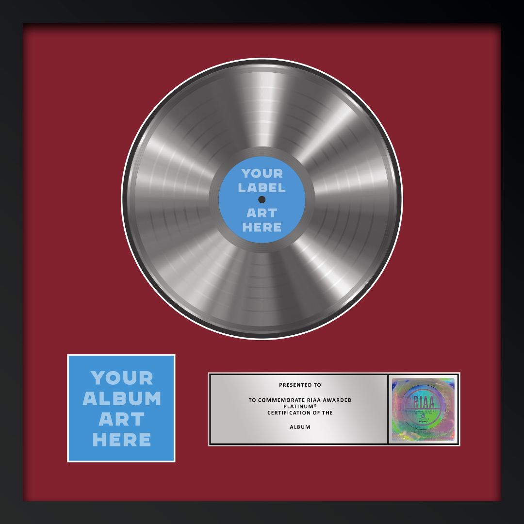 21"x21" RIAA Platinum Award