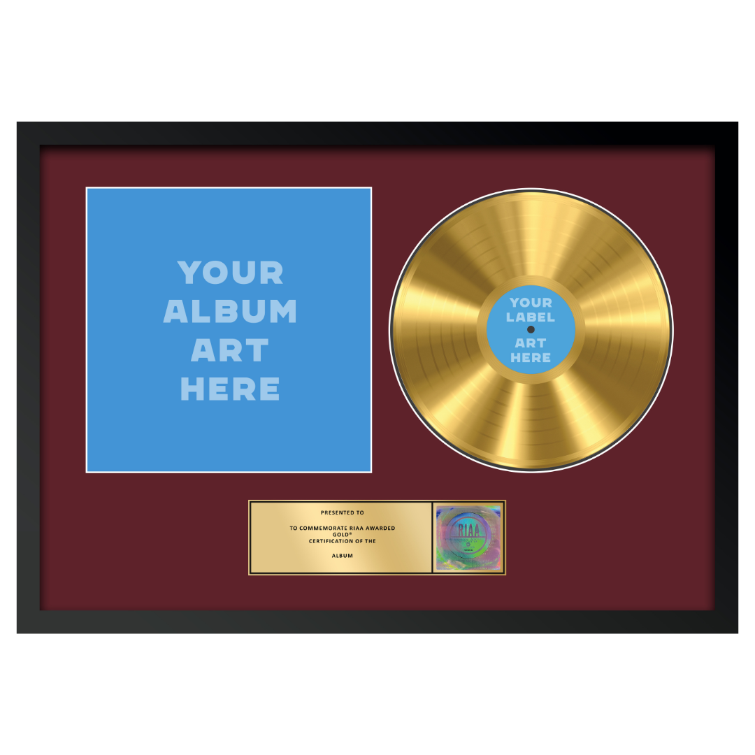 29"x20" RIAA Gold Award