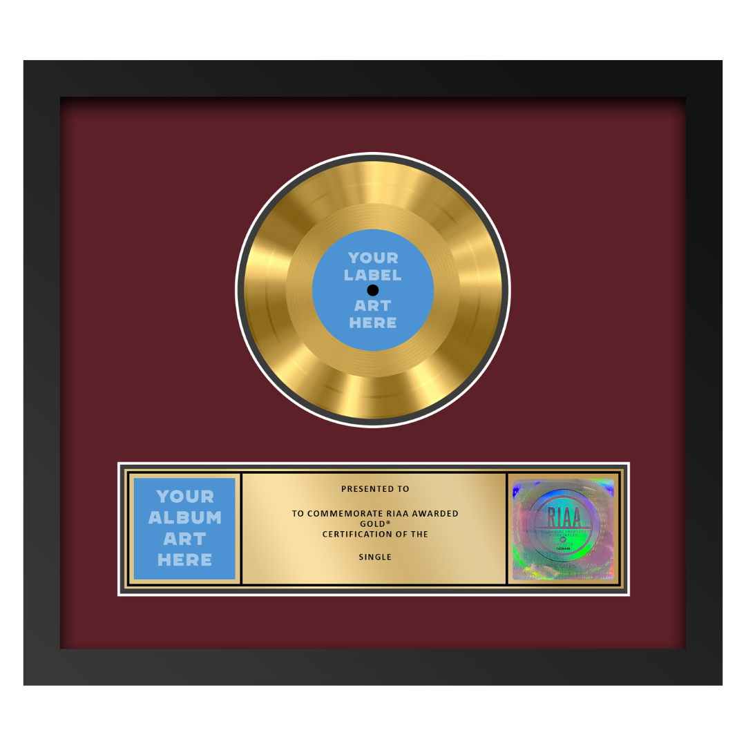 17"x15" RIAA Gold Award