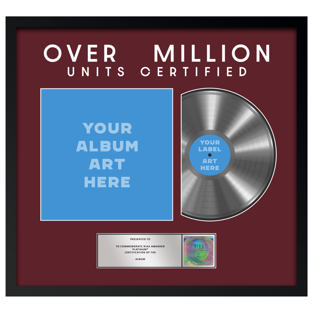 26"x24" RIAA Platinum Award