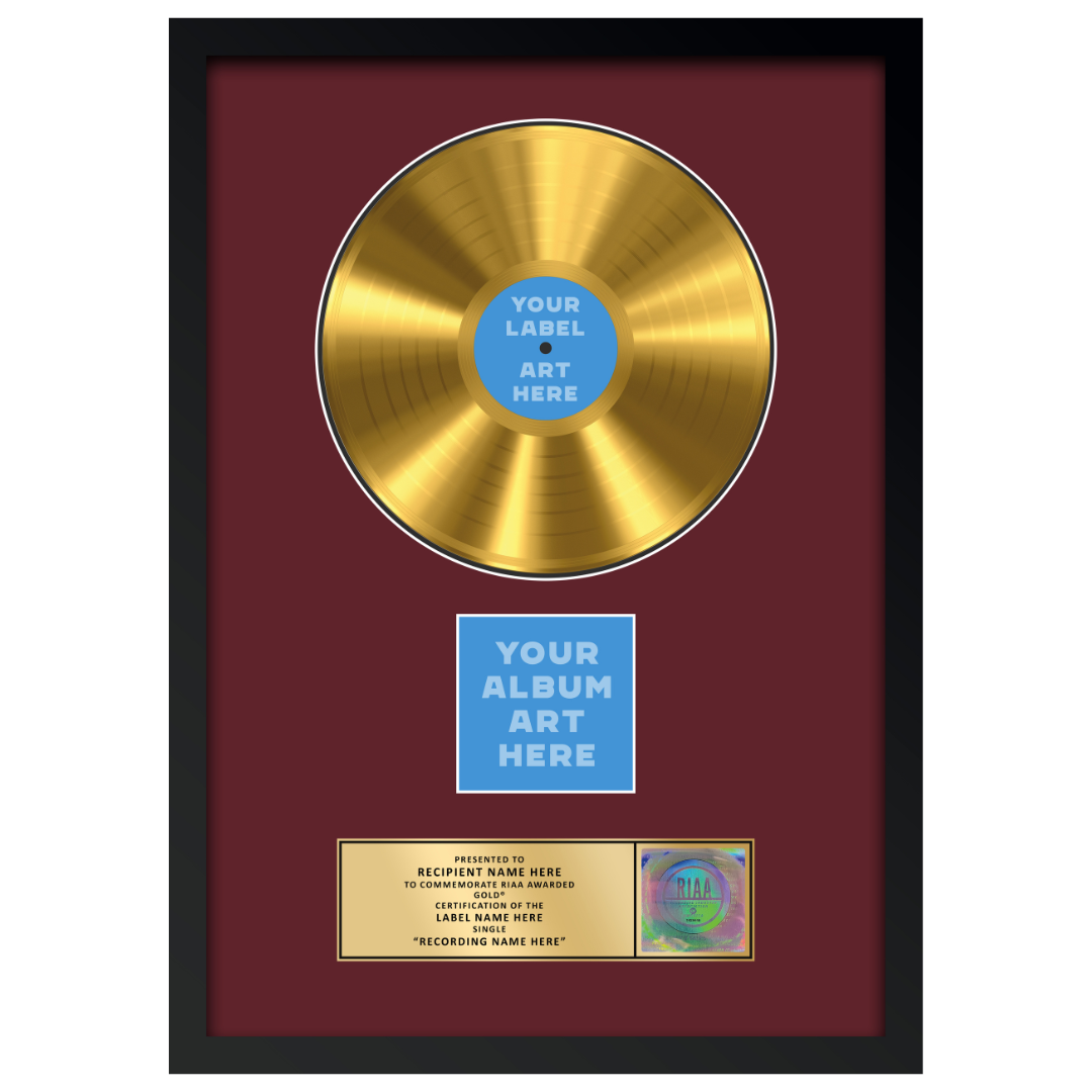 18"x26" RIAA Gold Award