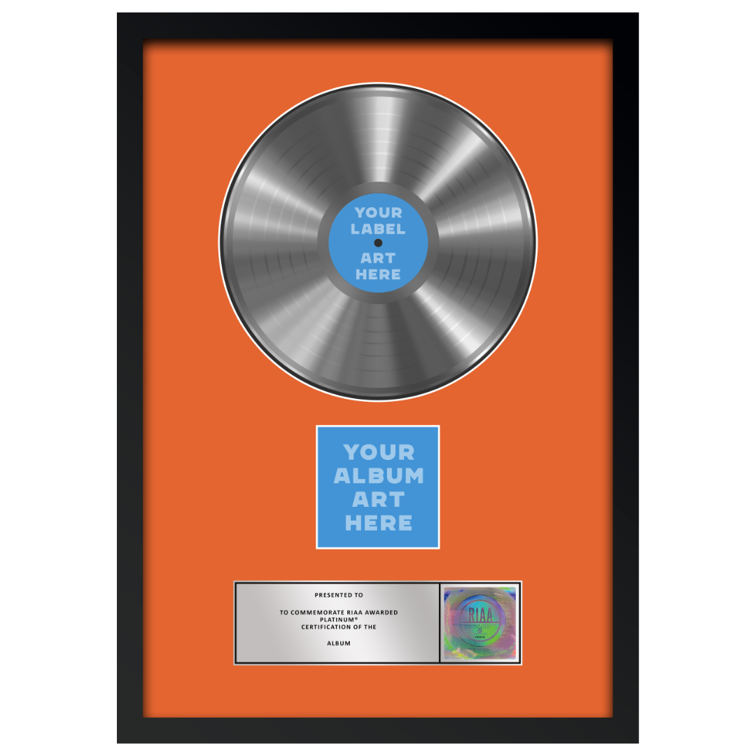 18"x26" RIAA Platinum Award