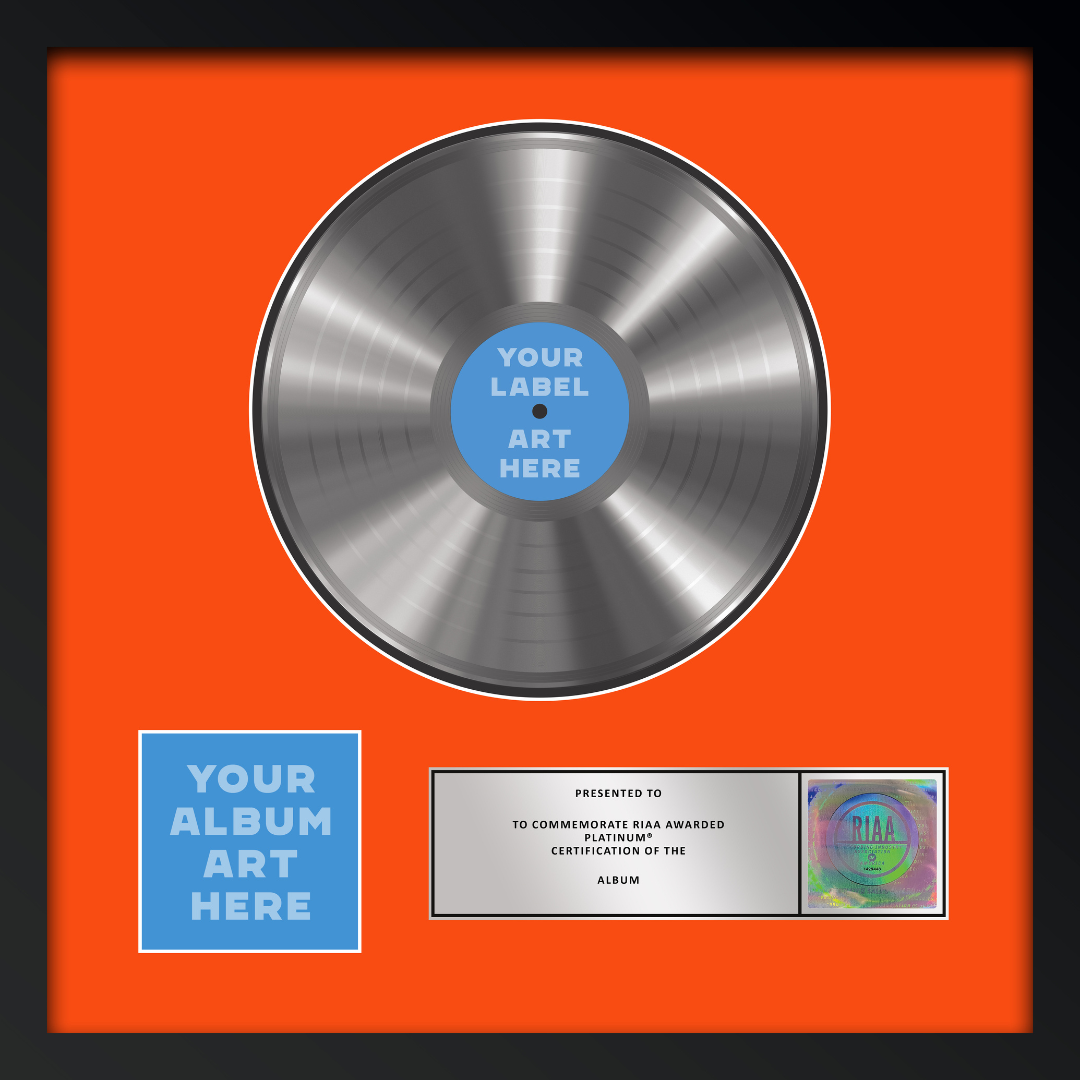 21"x21" RIAA Platinum Award