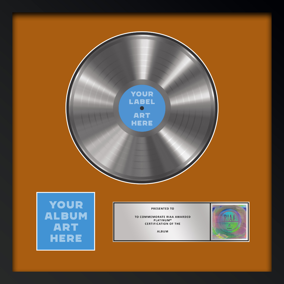 21"x21" RIAA Platinum Award