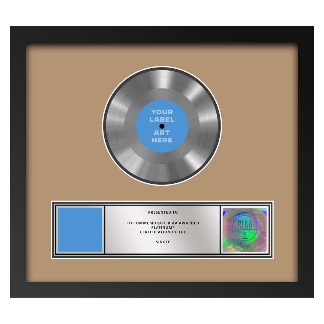 17"x15" RIAA Platinum Award