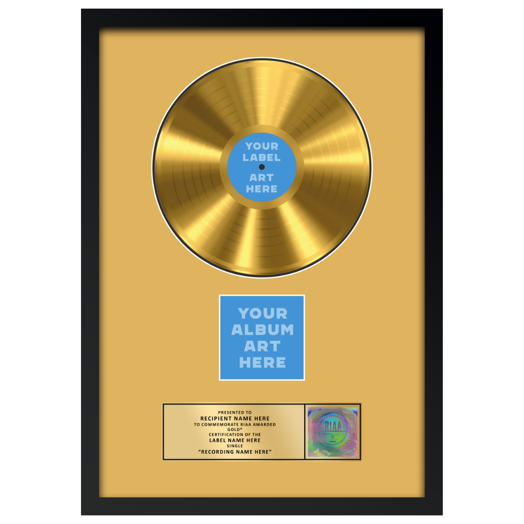 18"x26" RIAA Gold Award