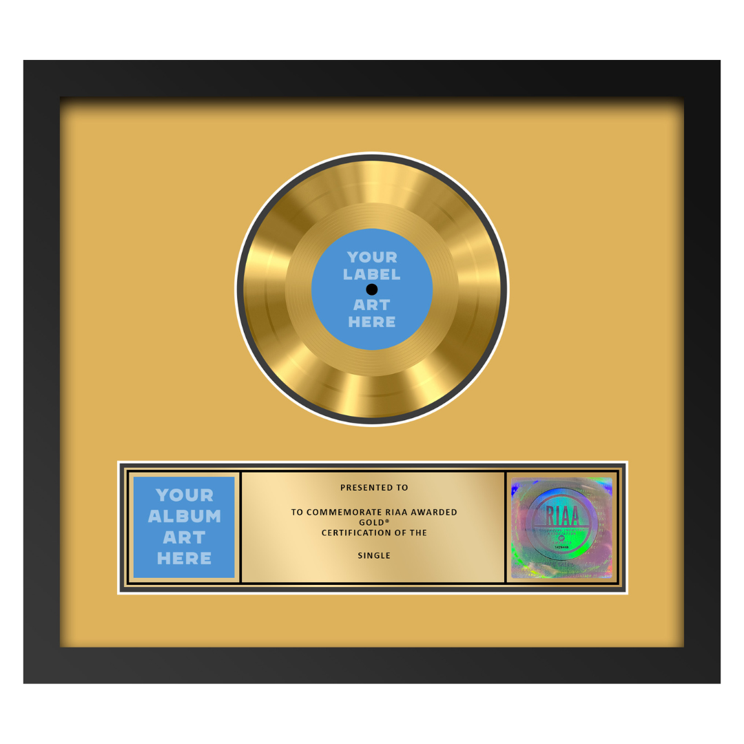 17"x15" RIAA Gold Award