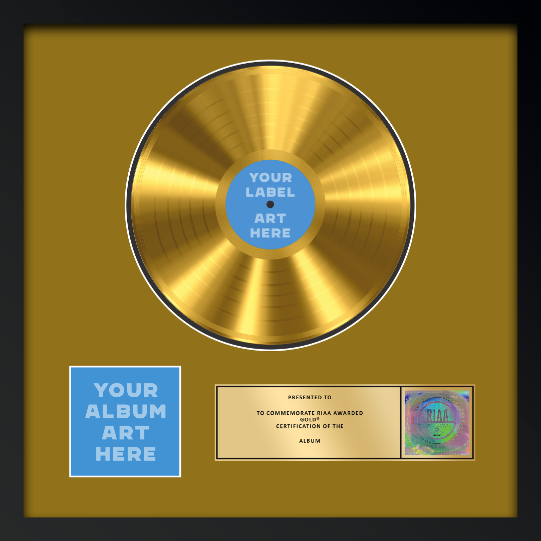 21"x21" RIAA Gold Award