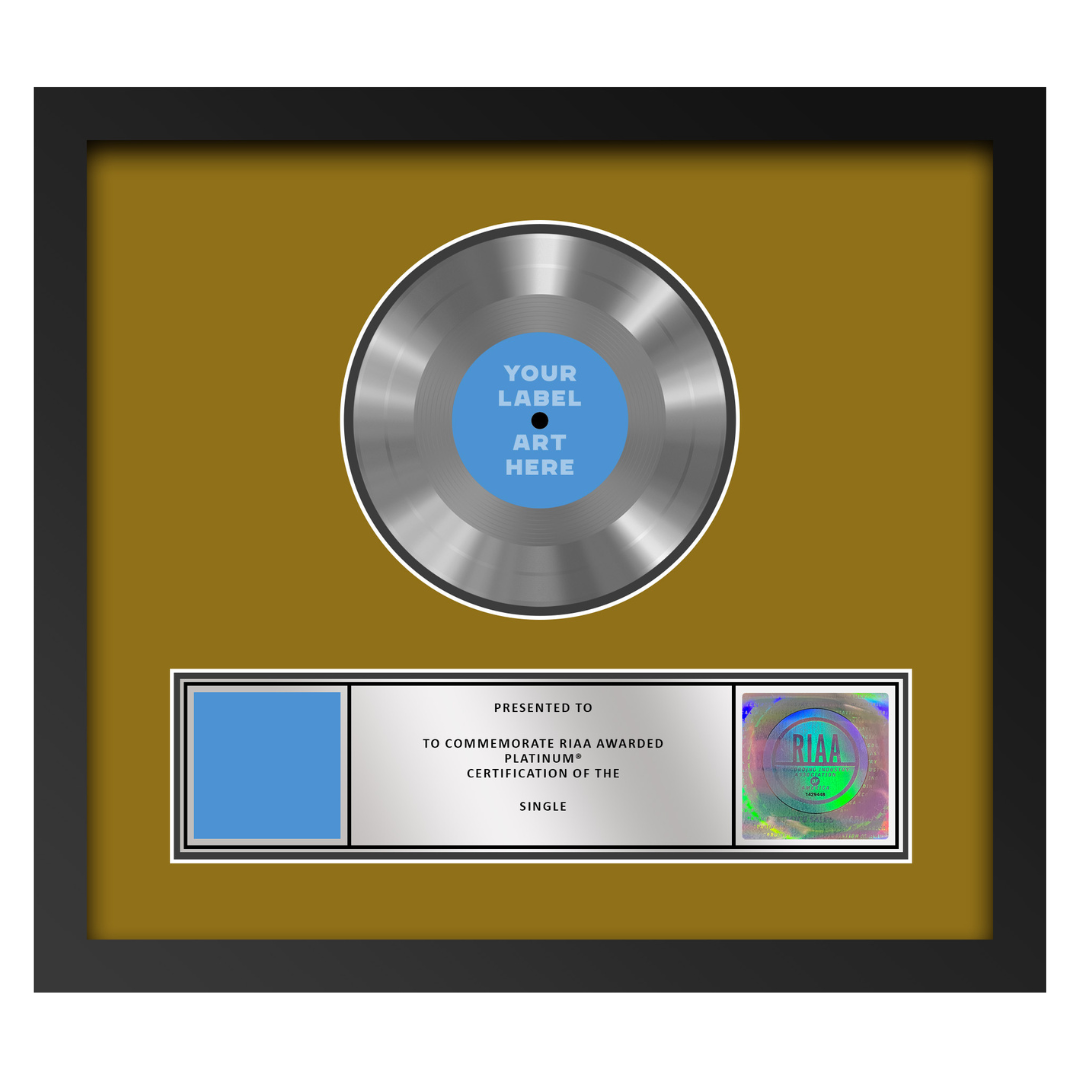 17"x15" RIAA Platinum Award